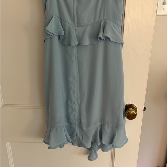 Light Blue Ruffle Dress - Picture 5 of 6